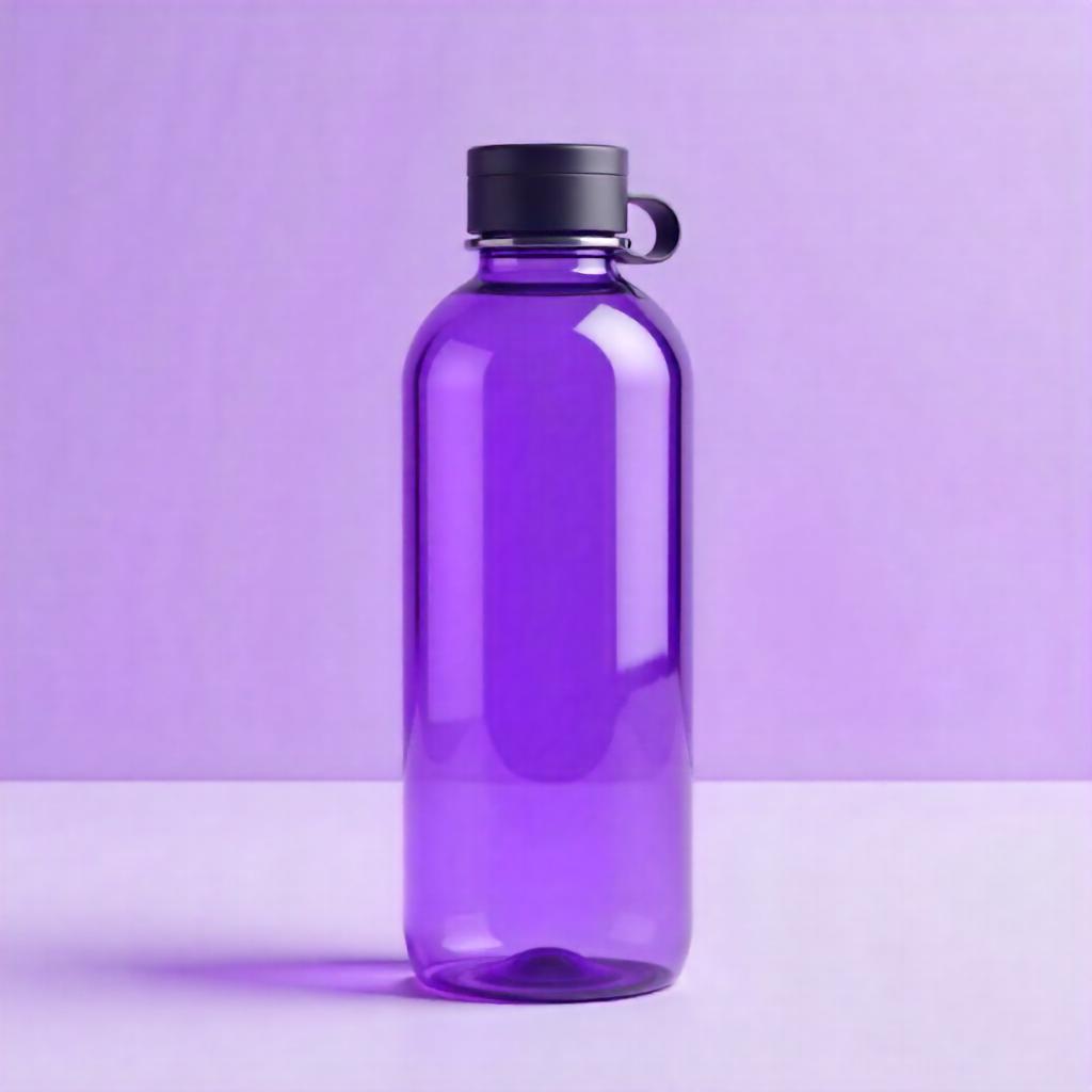 purple water bottle