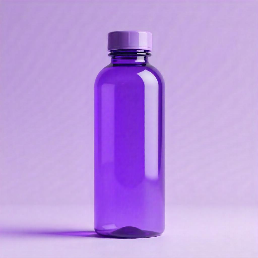purple water bottle