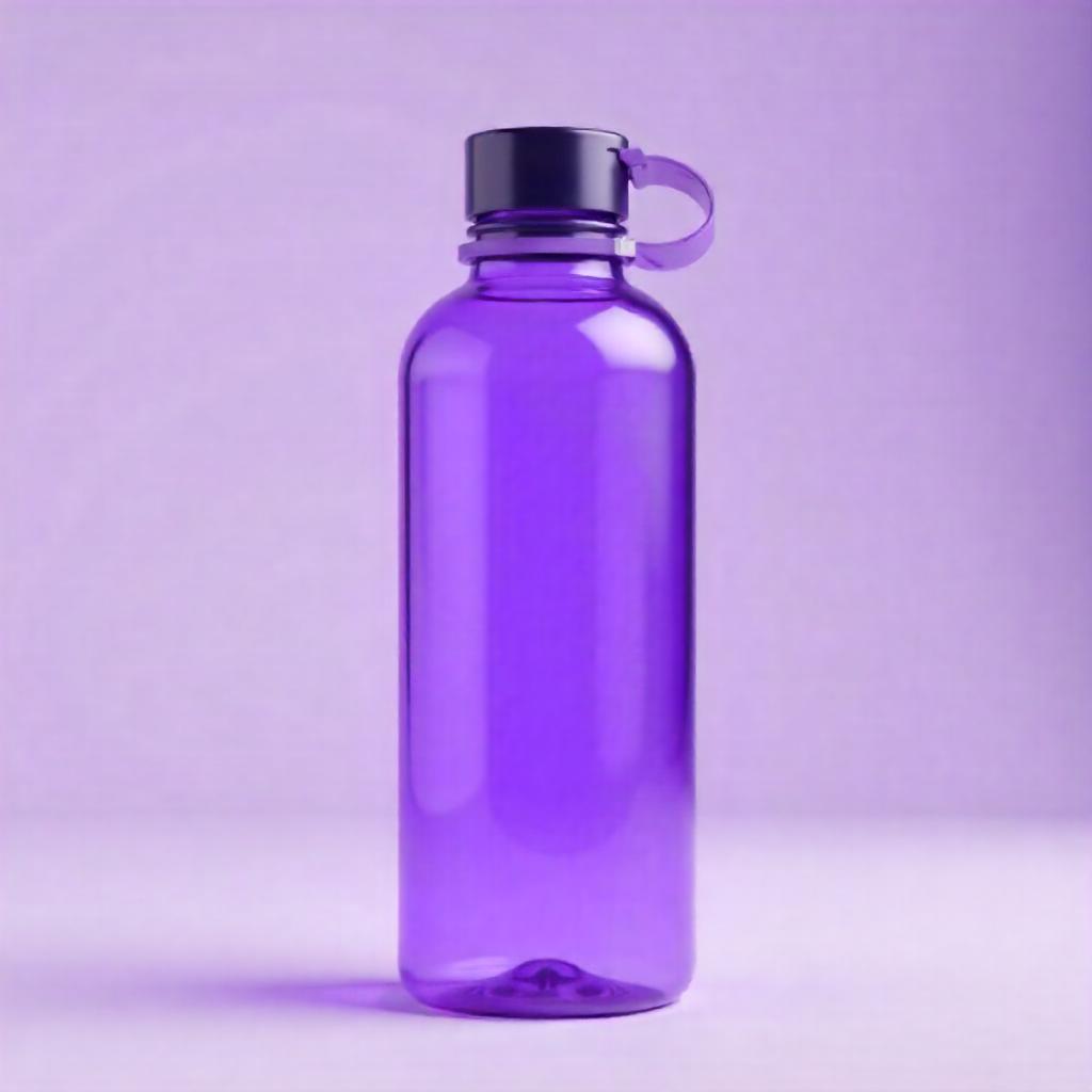 purple water bottle