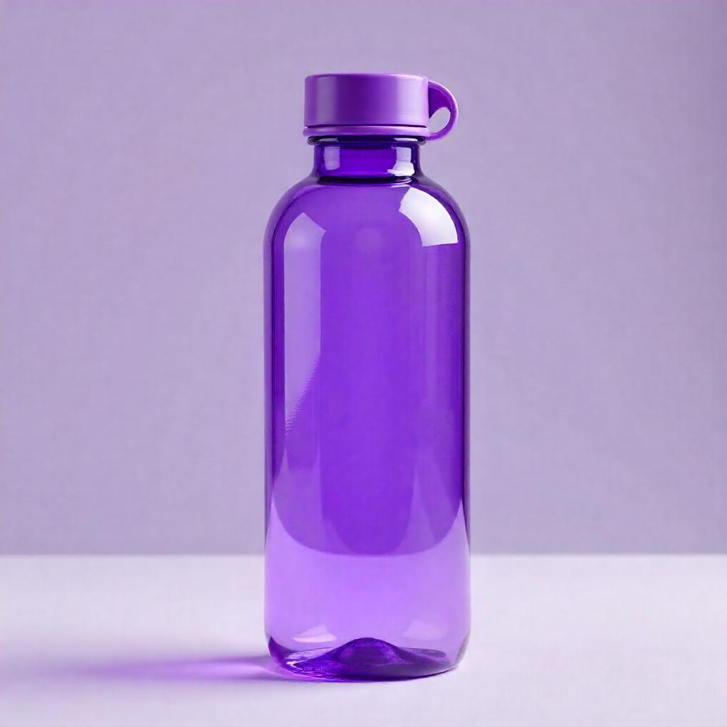 purple water bottle