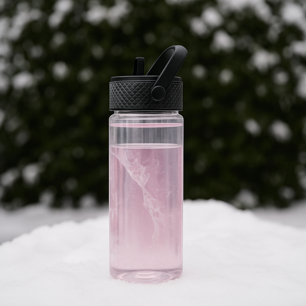 clear insulated water bottle