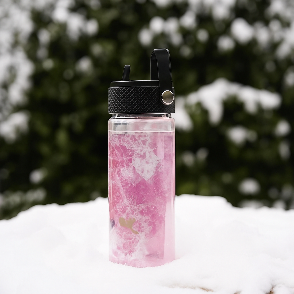 clear insulated water bottle