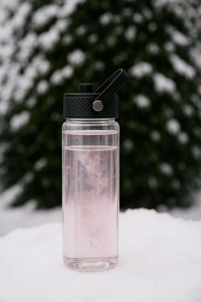 clear insulated water bottle